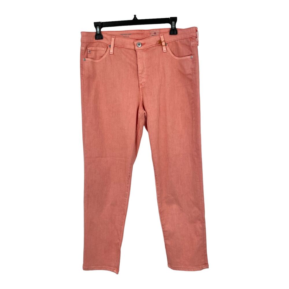 AG Adriano Goldschmied jeans The Prima Crop cigarette crop peach size 32